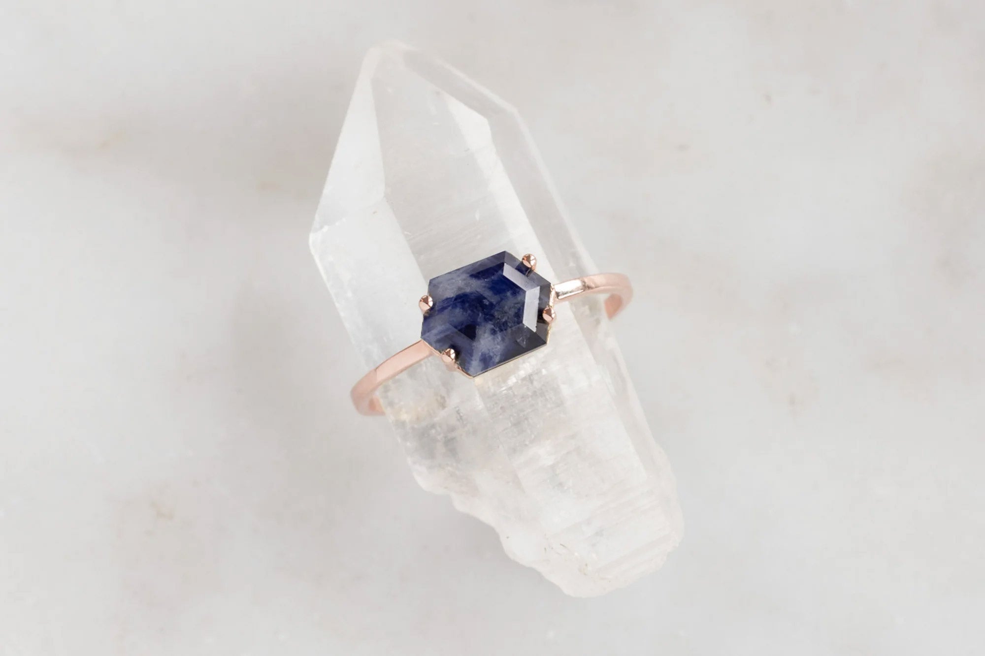 Raw sapphire sales engagement ring