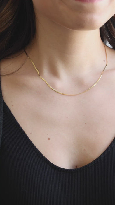 Herringbone Chain Necklace – Alison + Aubrey
