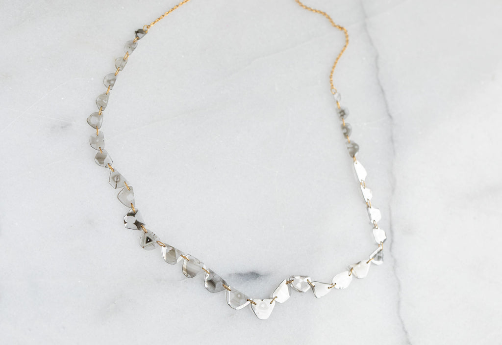 Diamond Slice Pennant Necklace