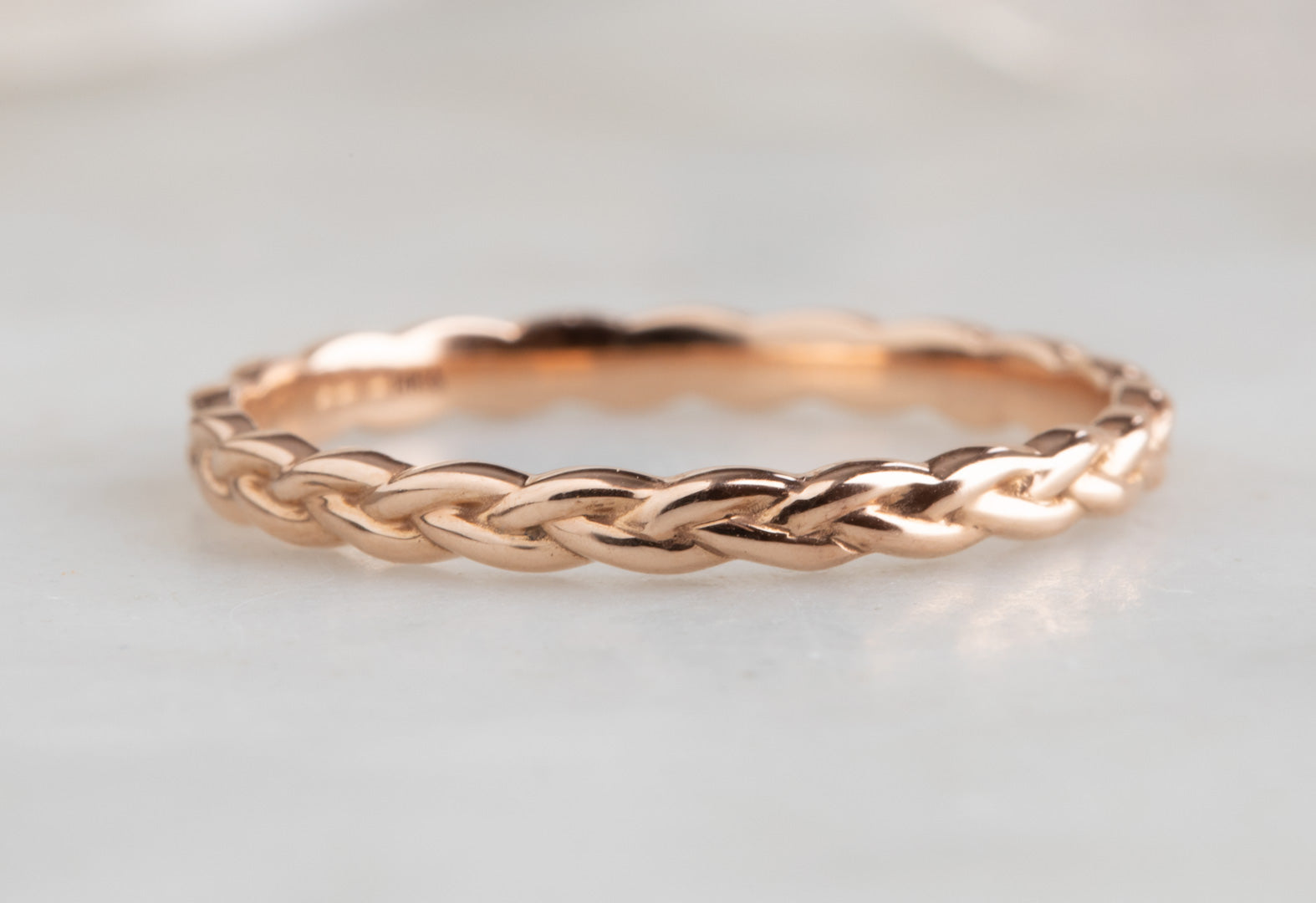 14k Gold Braided Ring, Wedding Bands, Alexis Russell
