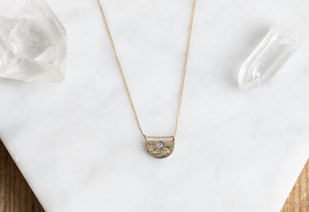 Half Moon Stardust Necklace