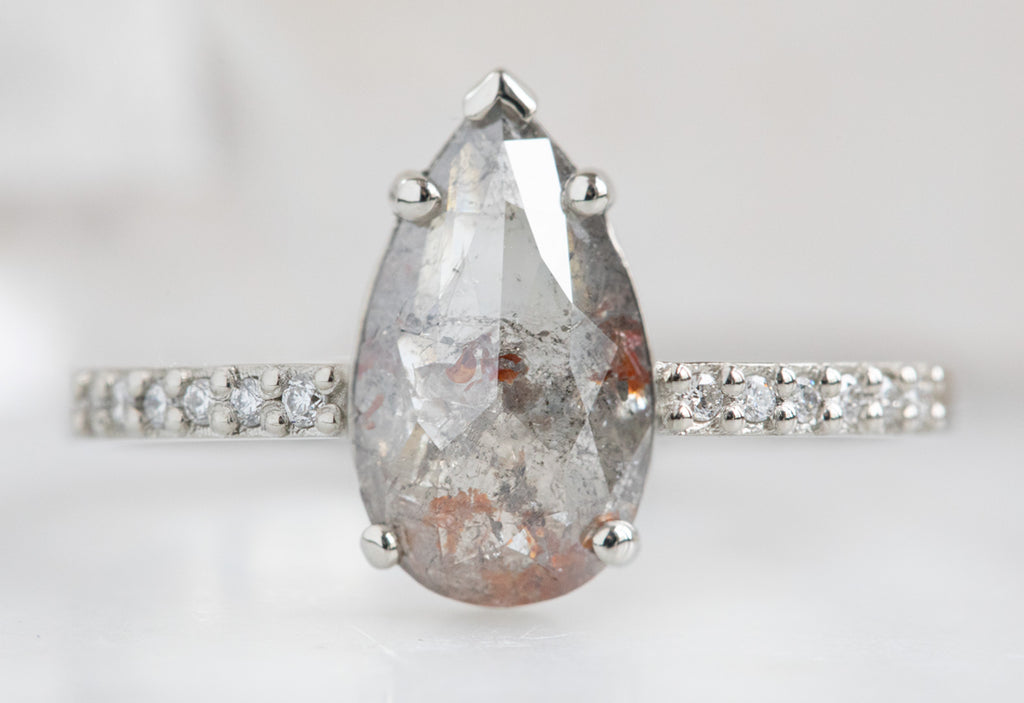 The Willow Ring with a Rose Cut Diamond