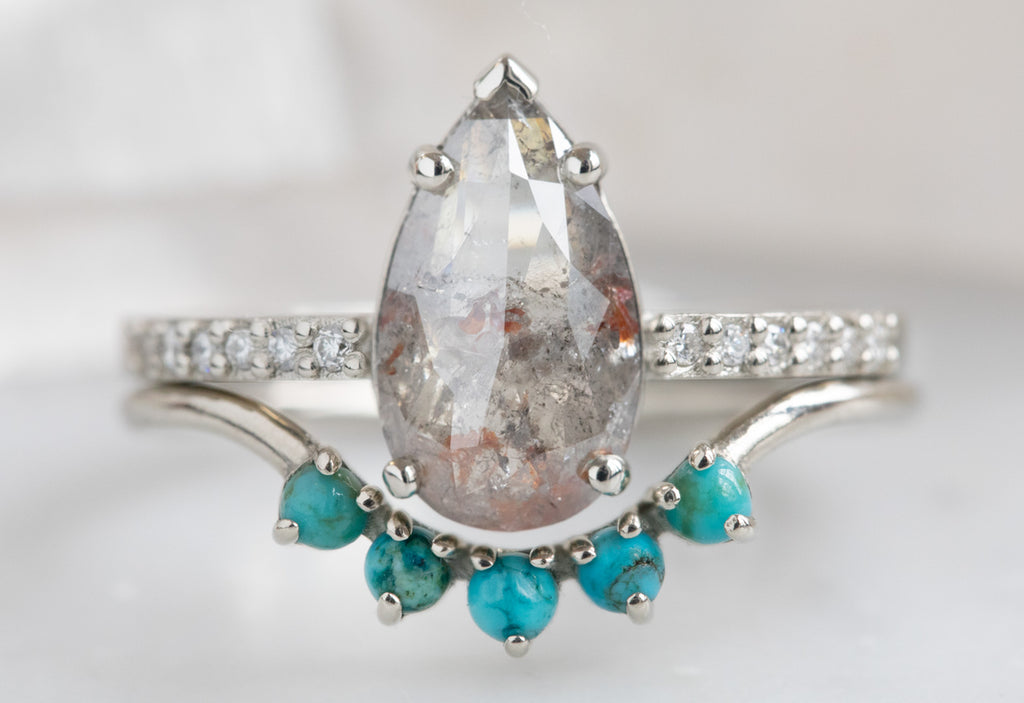 The Willow Ring with a Rose Cut Diamond