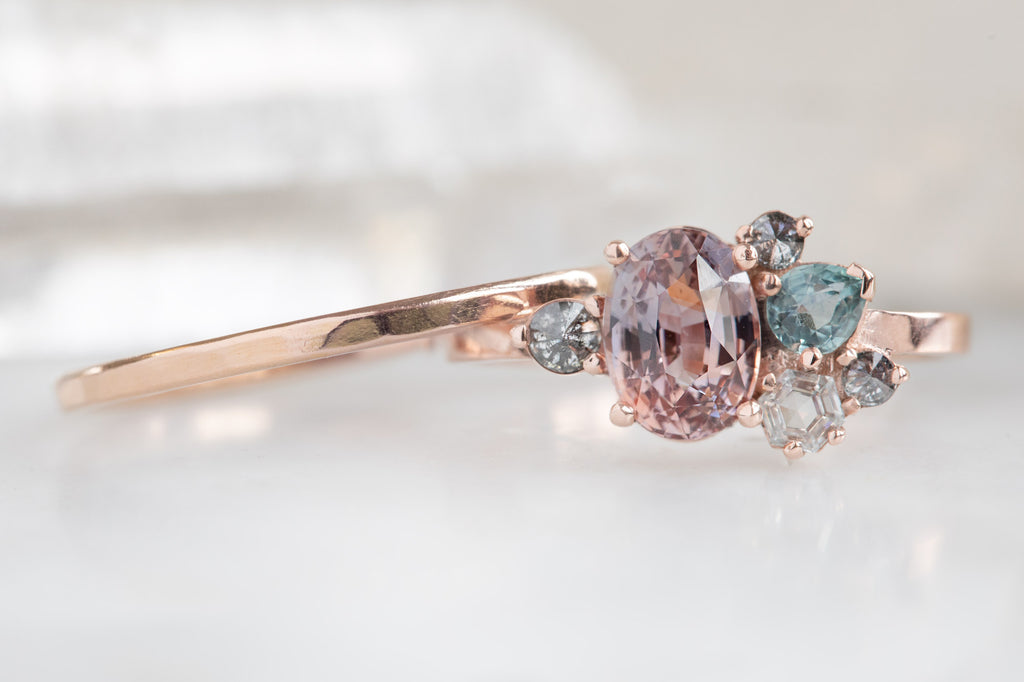 One Of A Kind Sapphire + Diamond Cluster Ring