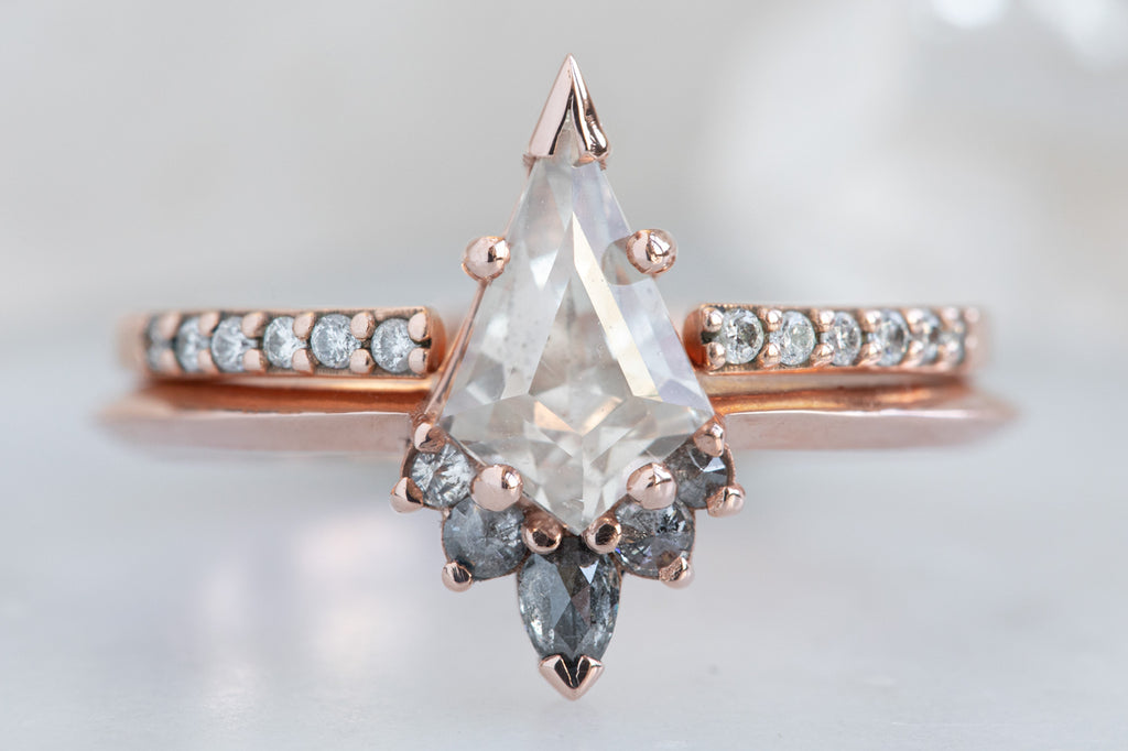 The Aster Ring with a Kite-Shaped Pink Sapphire