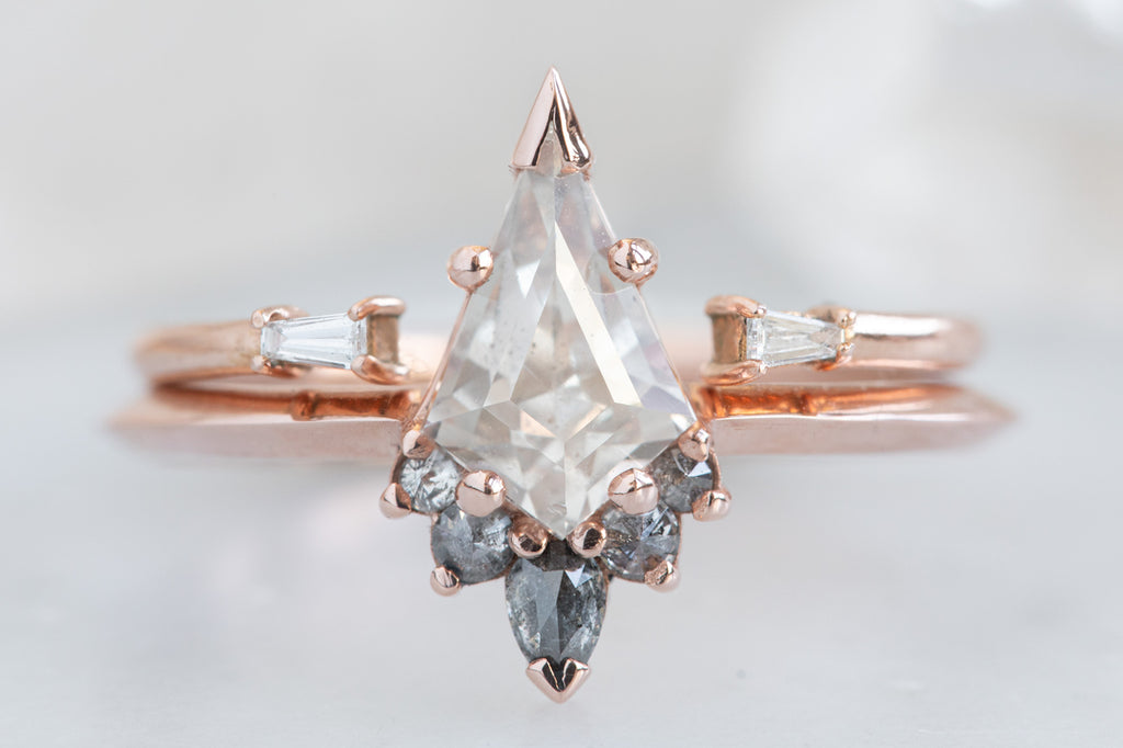 The Aster Ring with a Kite-Shaped Pink Sapphire