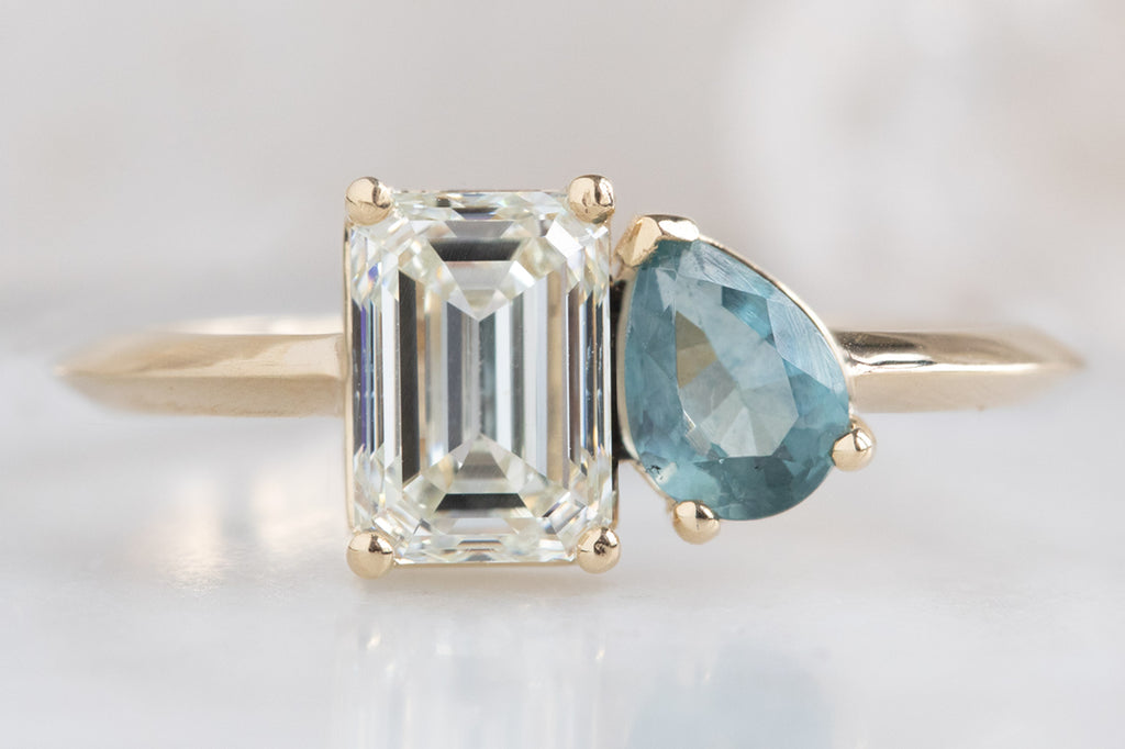 The You and Me Ring with Diamond + Sapphire