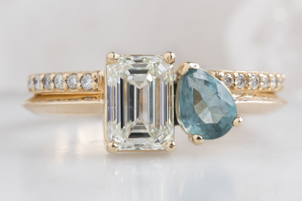 The You and Me Ring with Diamond + Sapphire
