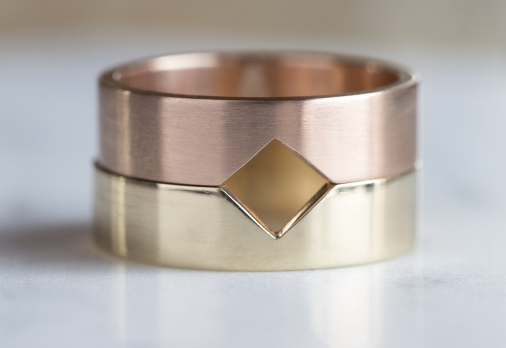 Mens Custom 14kt Gold Cut-Out Ring