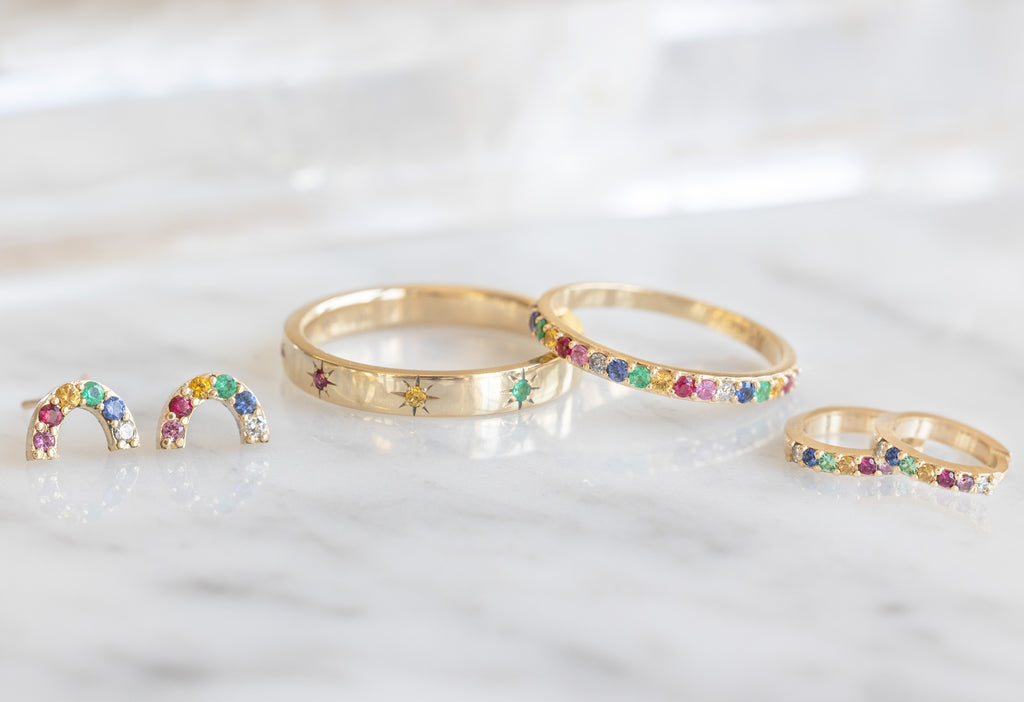    Alexis Russell Jewelry Pride Collection Pieces-14k Yellow Gold