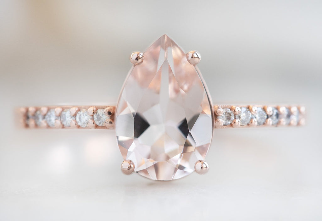 Custom Designed Morganite Engagement Ring