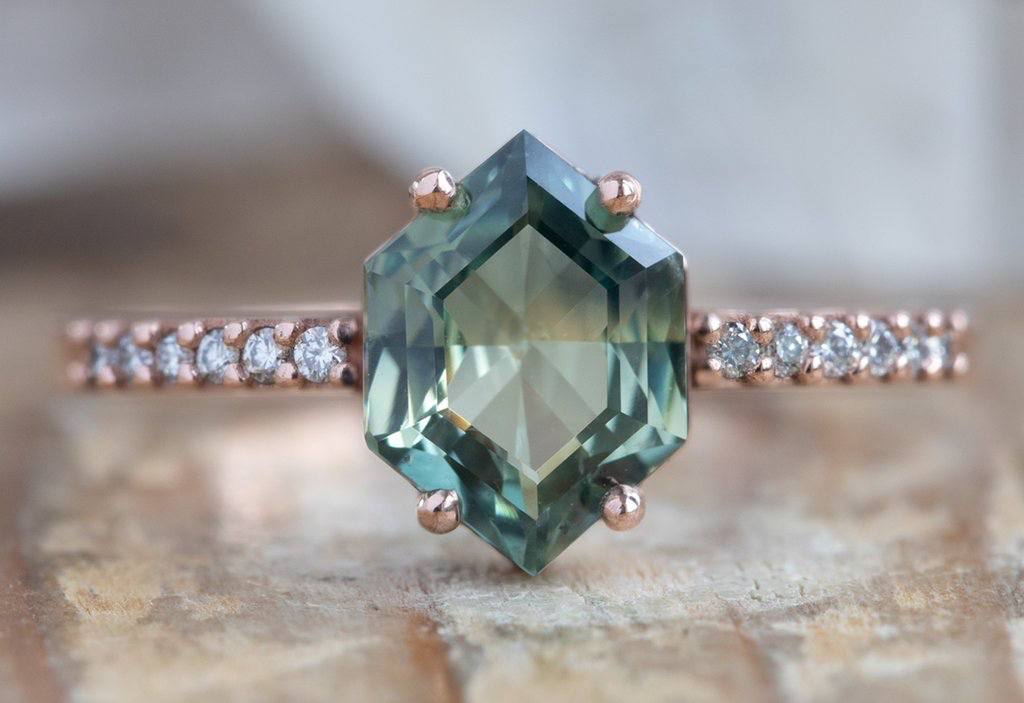 Design Your Own Custom Natural Colored Sapphire Engagement Ring