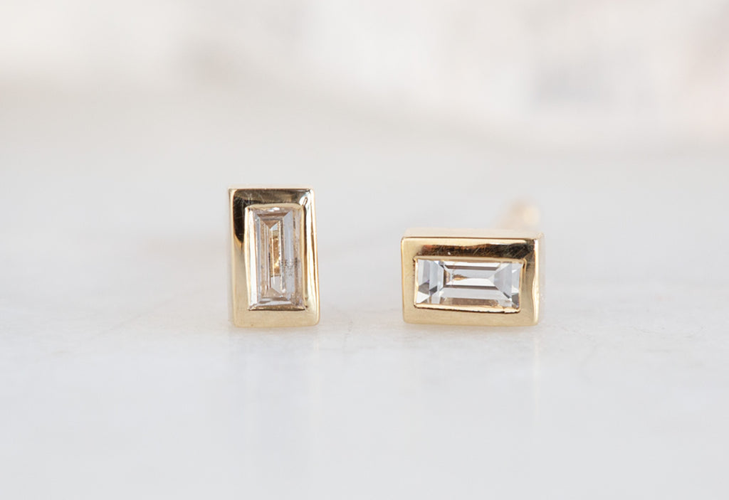 Baguette Stud Earrings