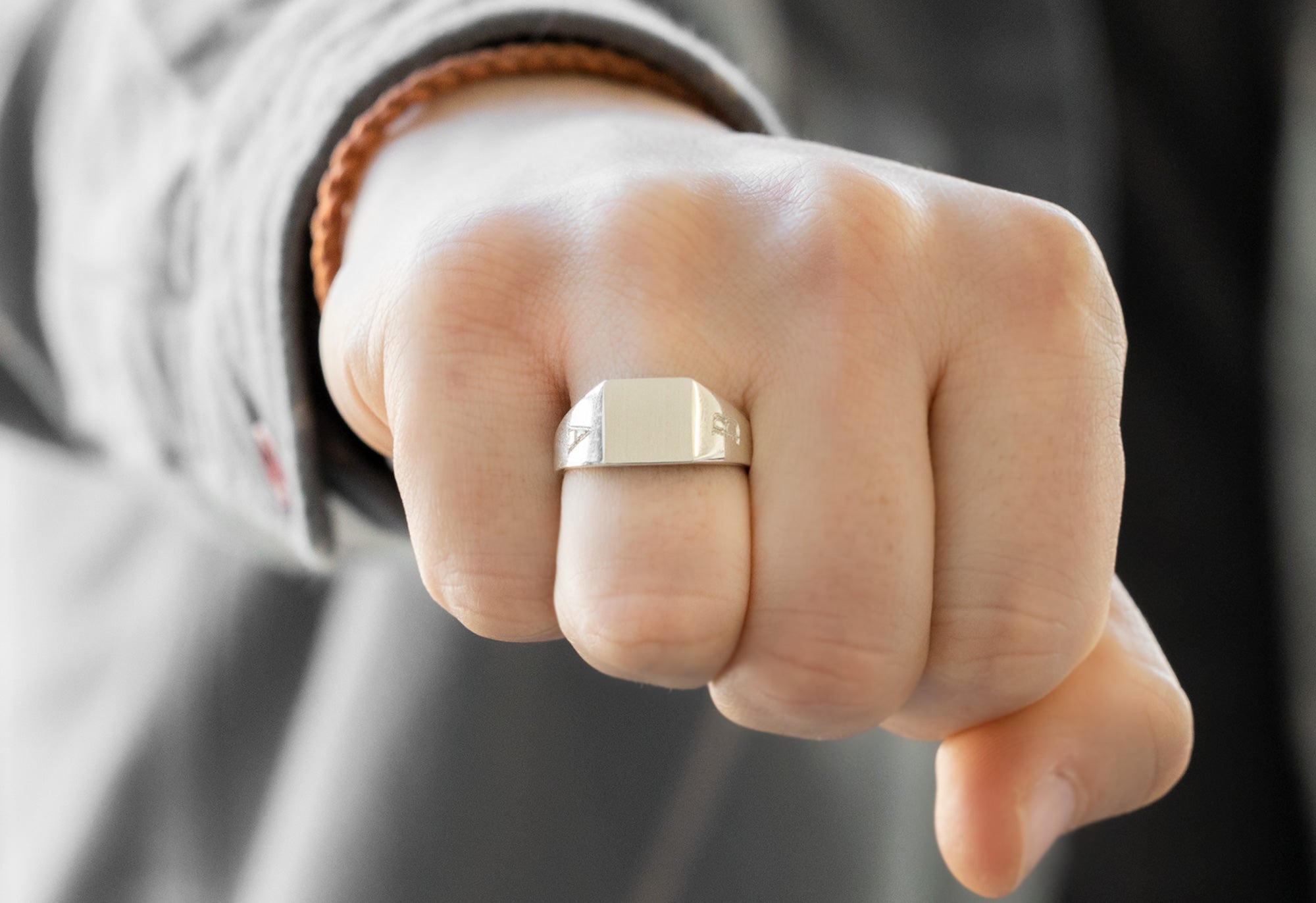 Custom Signet Ring, Men's Signet Ring