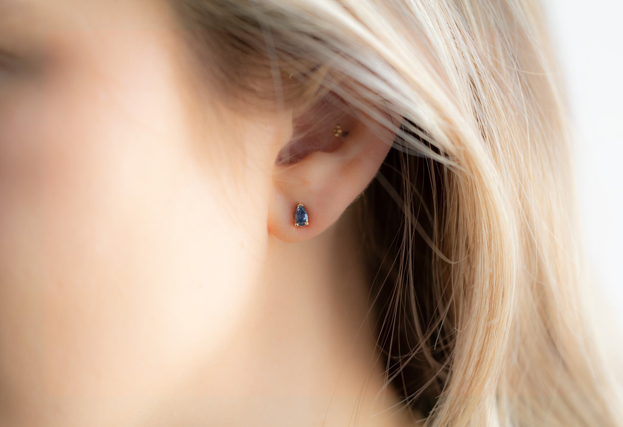 Montana Sapphire Stud Earrings Birthstone Fine Jewelry Alexis