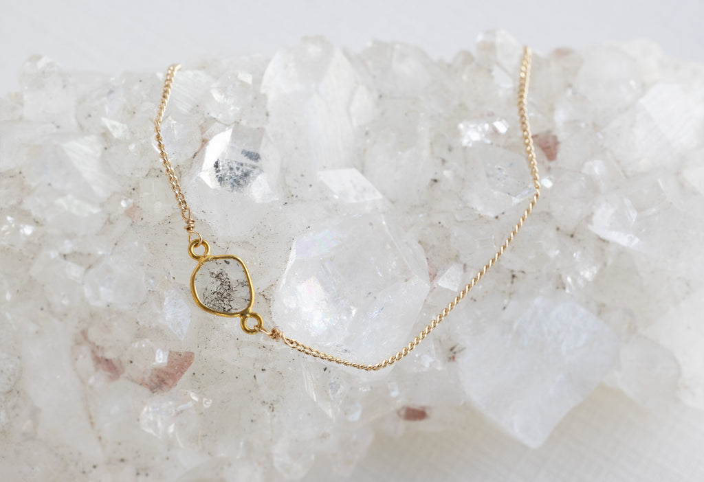 Natural Diamond Slice Bracelet