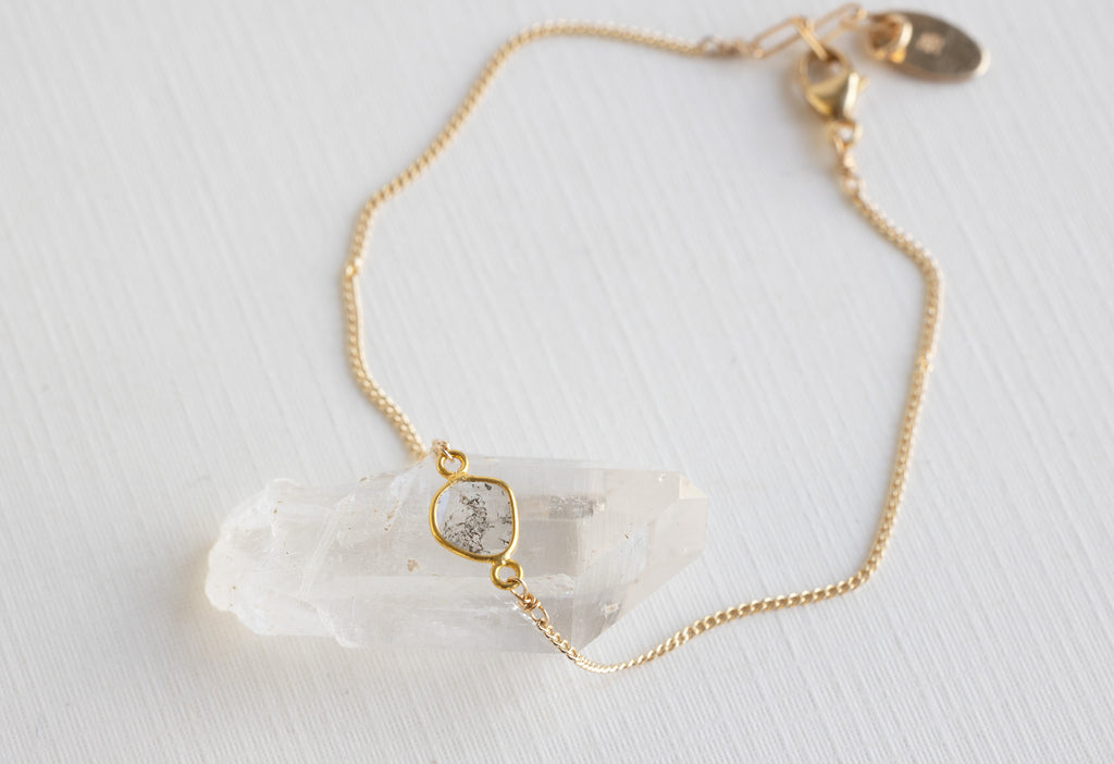 Natural Diamond Slice Bracelet