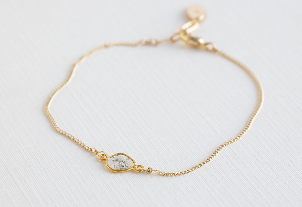 Natural Diamond Slice Bracelet