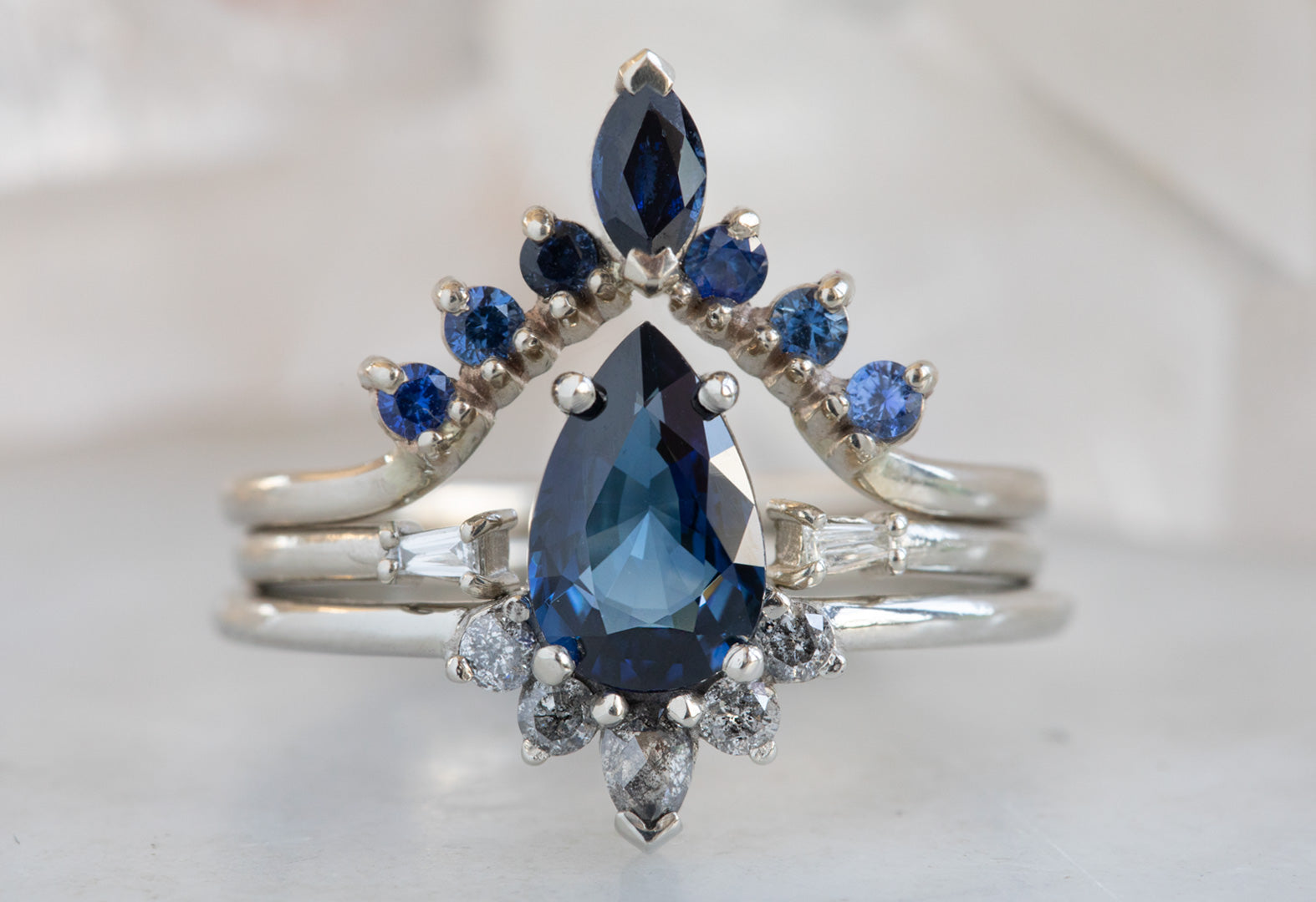 Sapphire Engagement Ring With Diamonds Alexis Russell