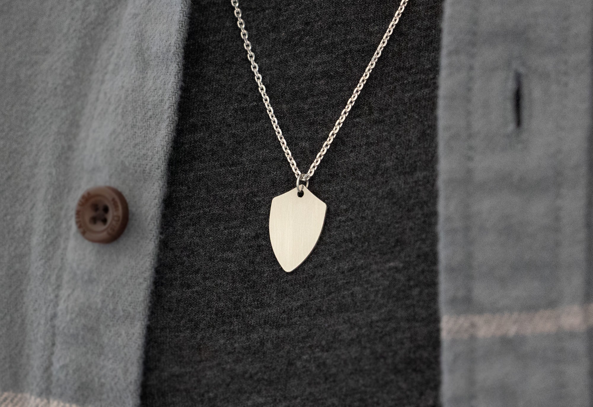 Custom Shield Pendant Necklace Alexis Russell