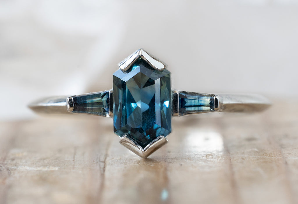 The Ash Ring with a Sapphire Hexagon