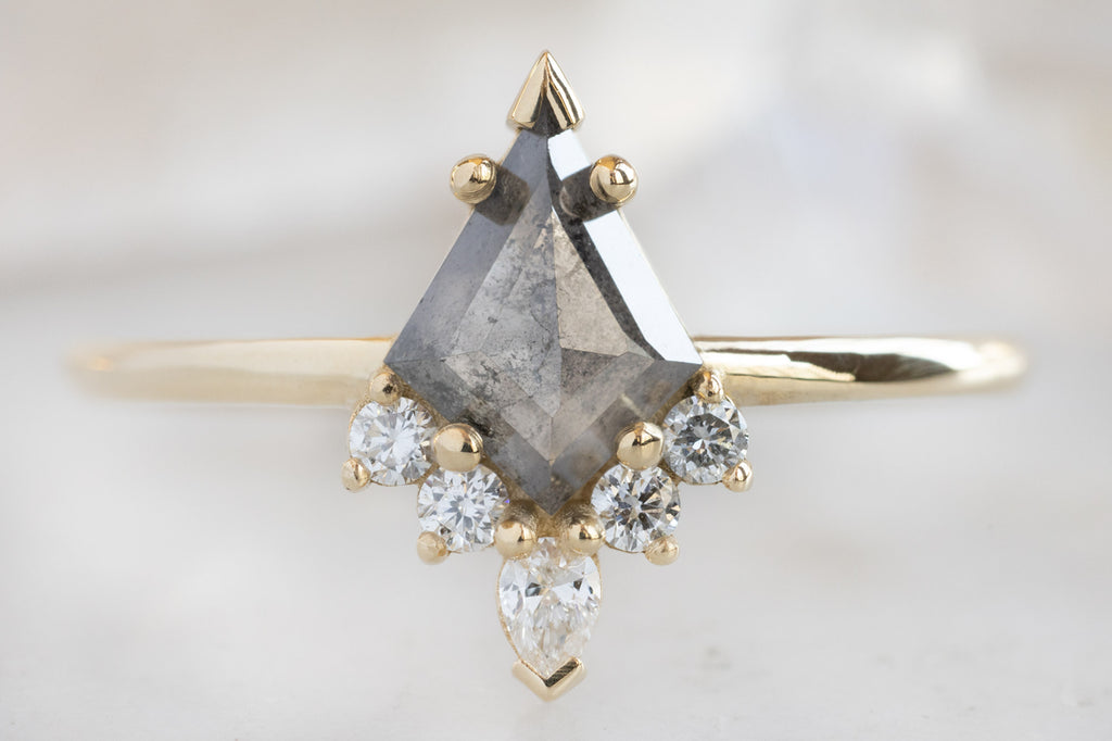 The Aster Ring with a Salt and Pepper Kite Diamond