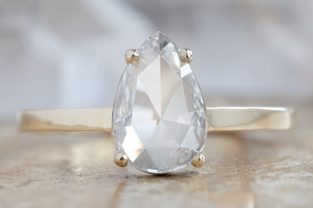 The Bryn Ring with a Rose-Cut White Diamond