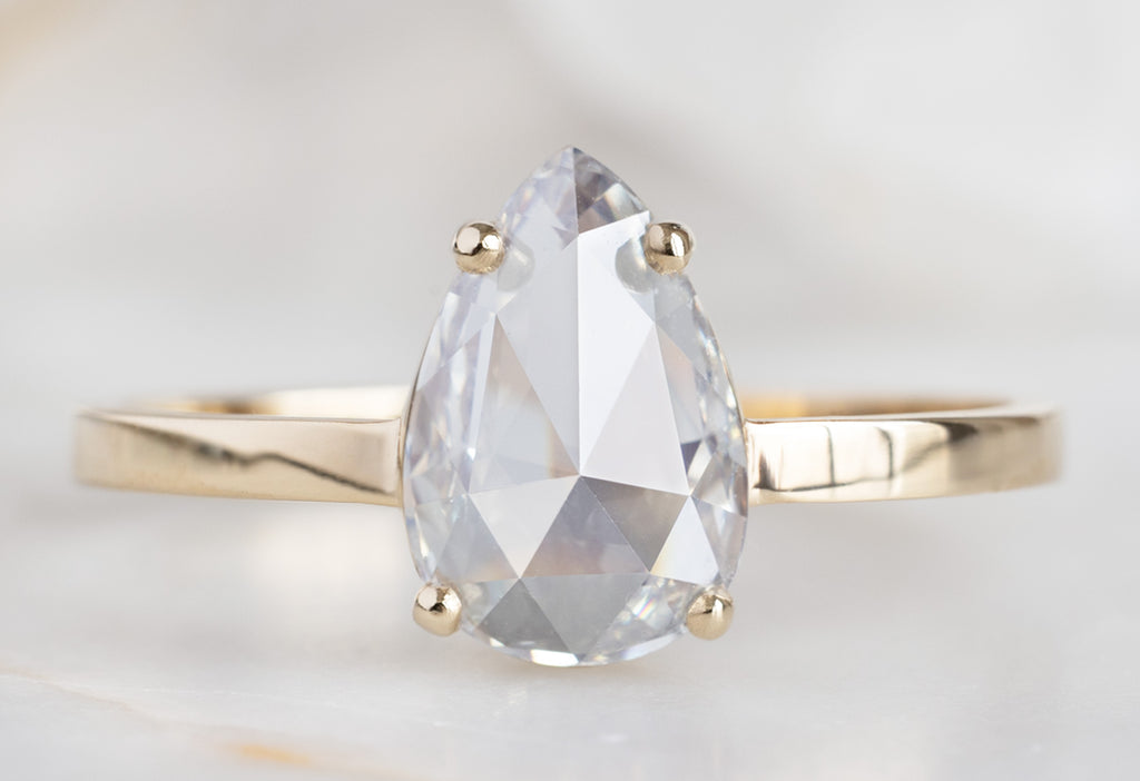 The Bryn Ring with a Rose-Cut White Diamond