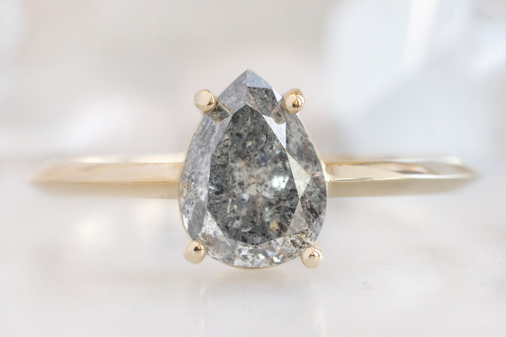 The Bryn Ring with a Salt and Pepper Diamond