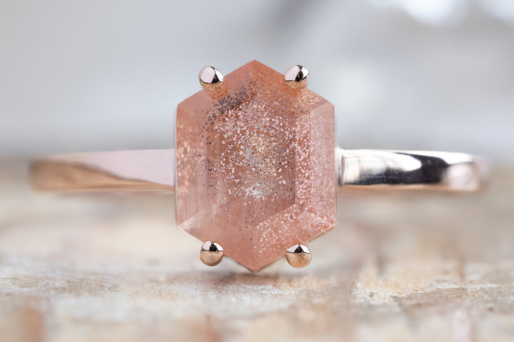 The Bryn Ring with a Sunstone Hexagon