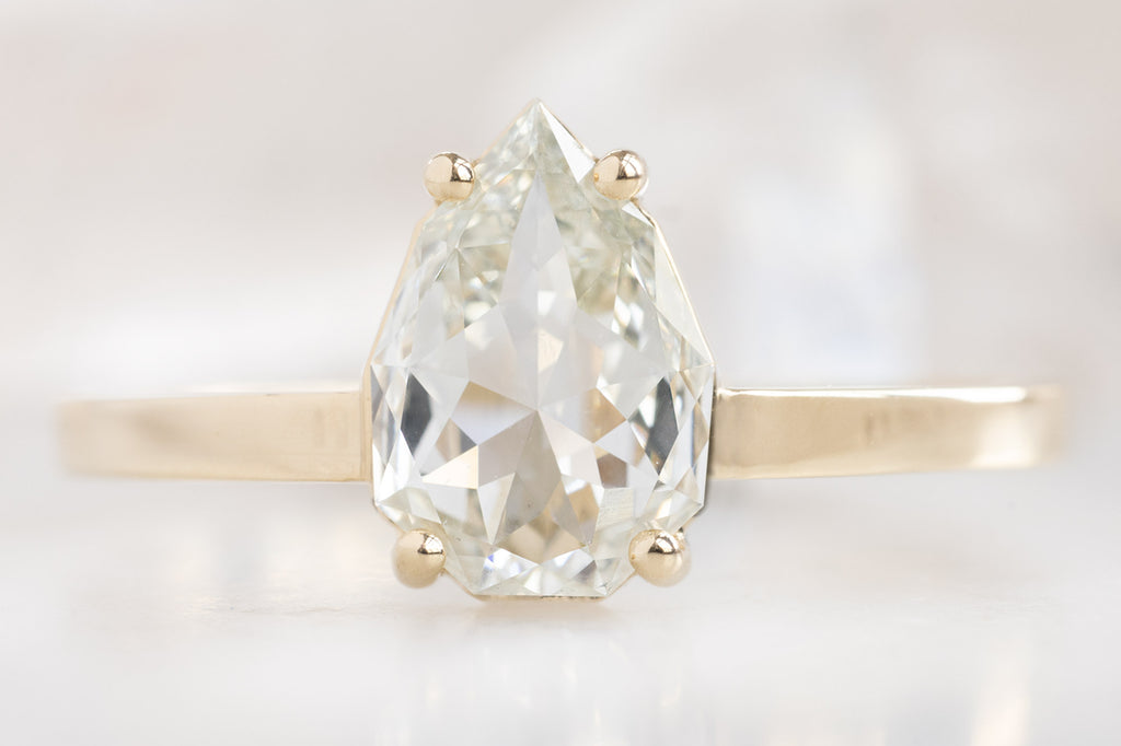 The Bryn Ring with an Artisan-Cut White Diamond