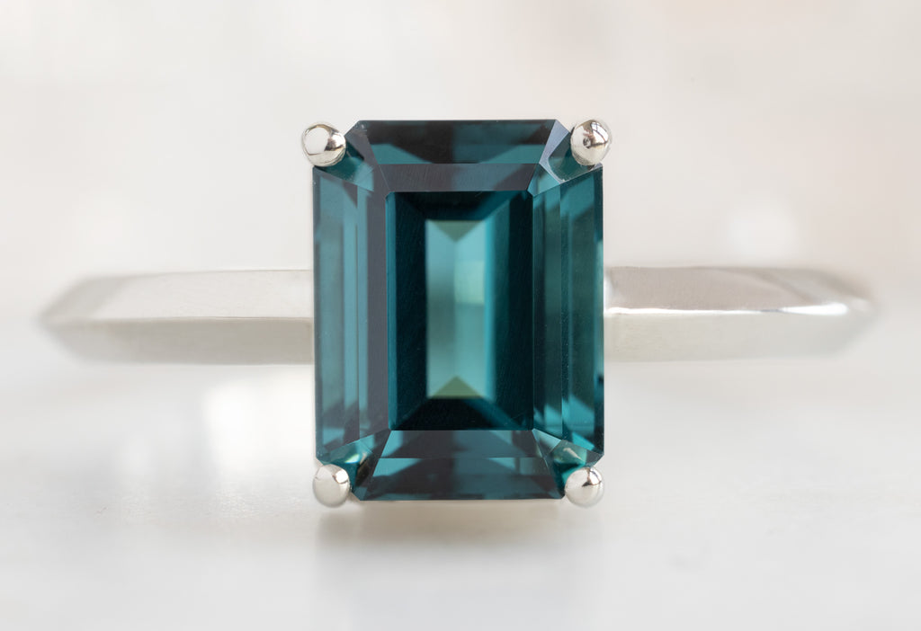 The Bryn Ring with an Emerald-Cut Tourmaline