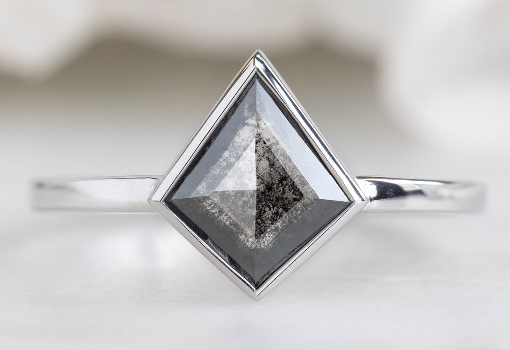 The Hazel Ring with a Black Kite Diamond