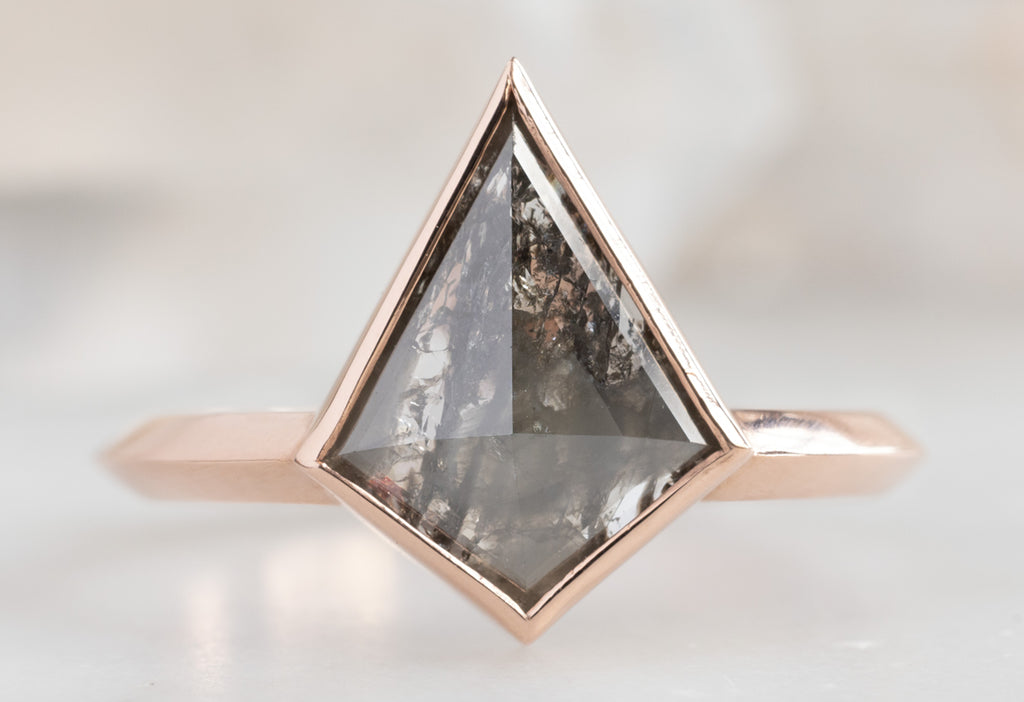 The Hazel Ring with a Black Kite Diamond