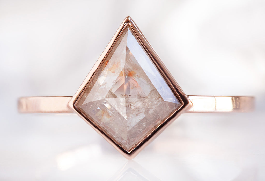 The Hazel Ring with a Red Kite Diamond