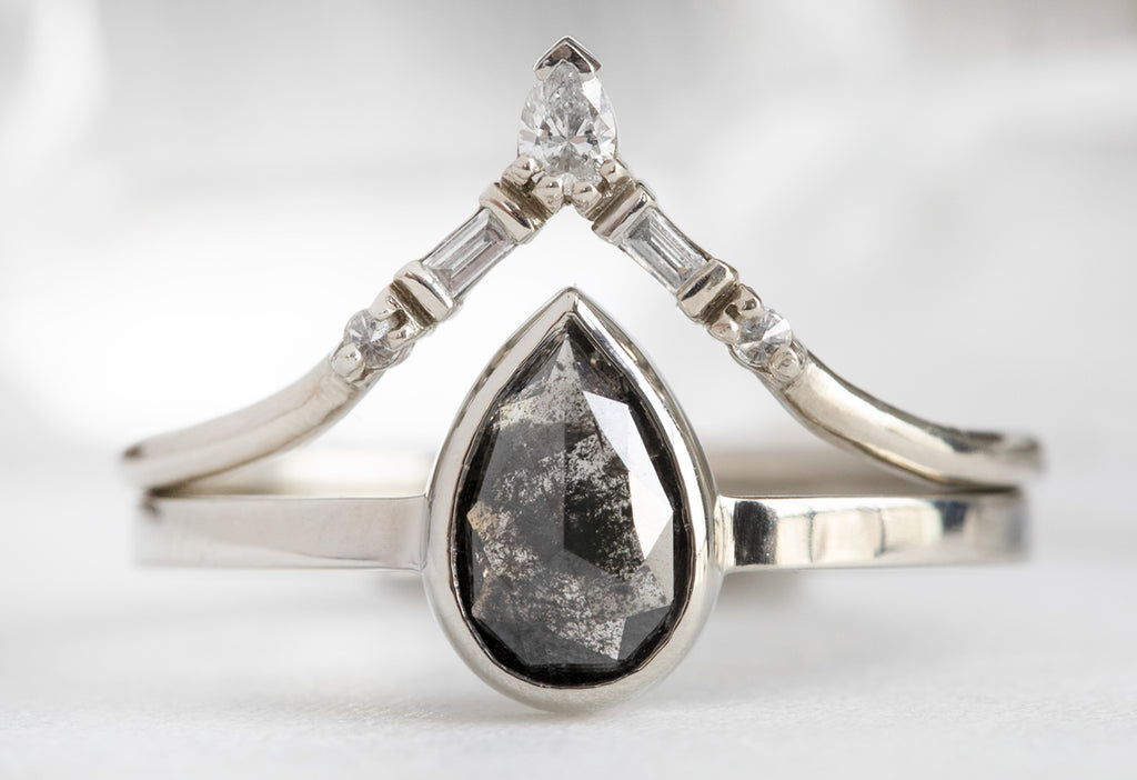 The Hazel Ring with a Rose-Cut Black Diamond