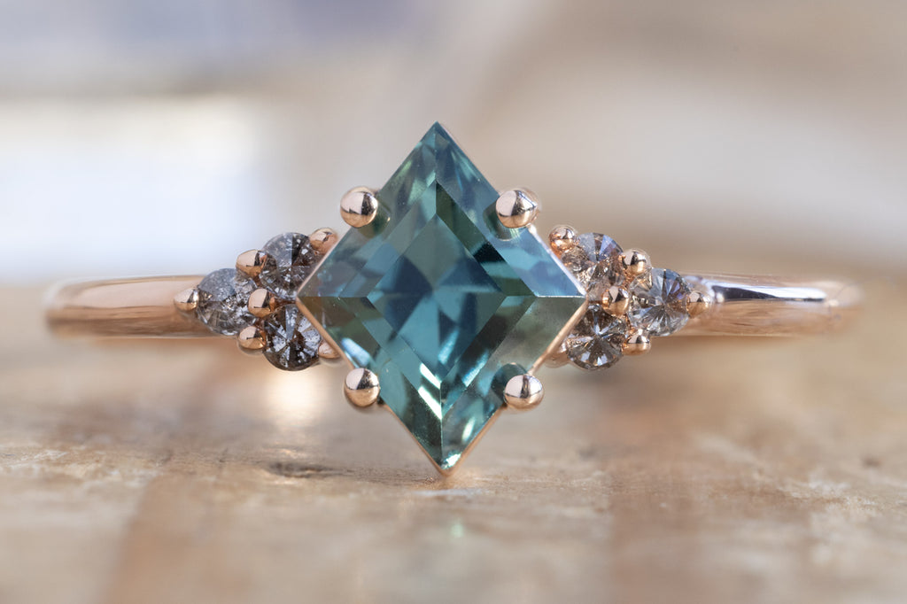 The Ivy Ring With a Montana Sapphire Kite