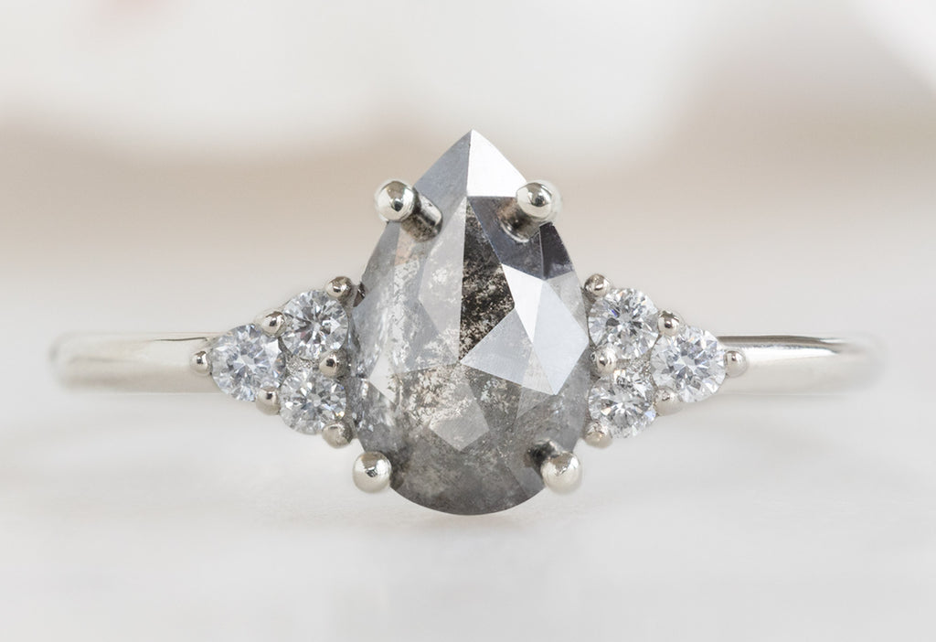 The Ivy Ring with a Rose-Cut Black Diamond