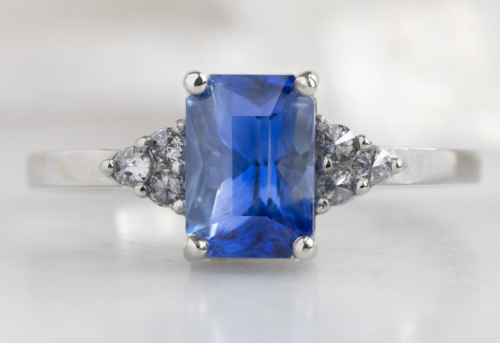 The Ivy Ring with an Emerald-Cut Sapphire
