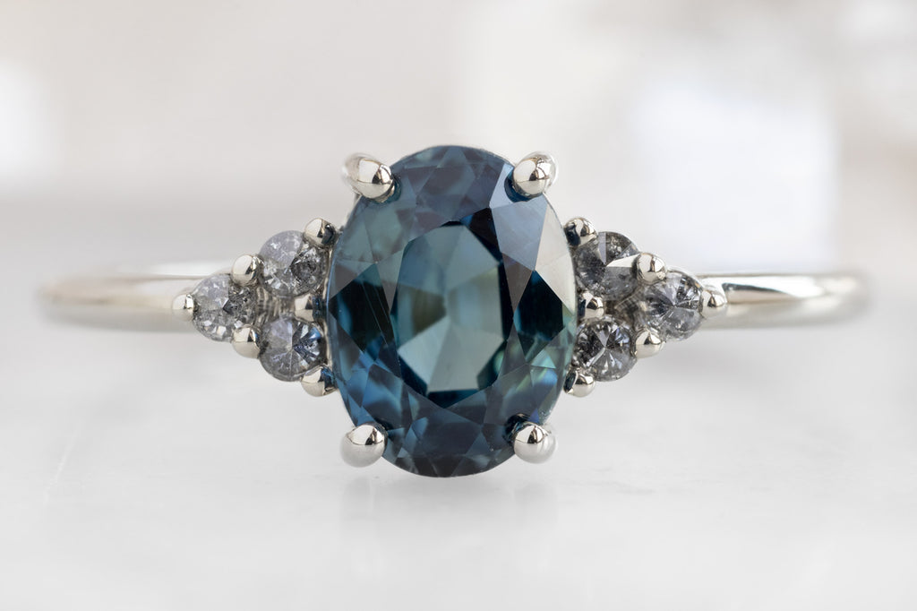 The Ivy Ring with an Oval-Cut Montana Sapphire