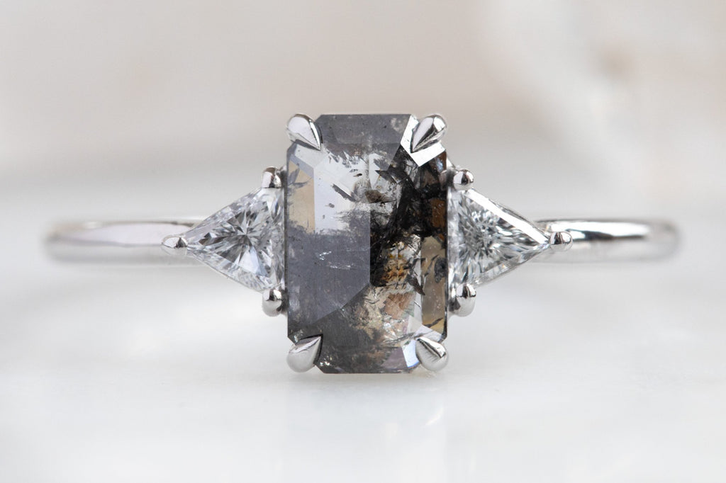 Design Your Own Custom Natural Emerald-Cut or Cushion-Cut Diamond Engagement Ring