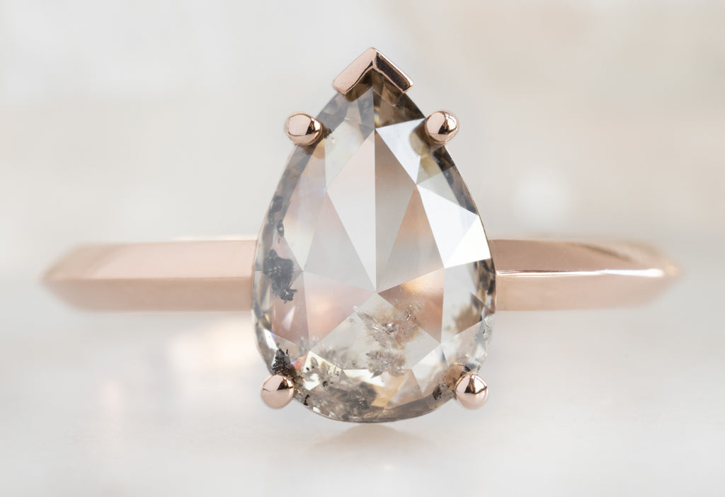 The Sage Ring with a Rose-Cut Champagne Diamond