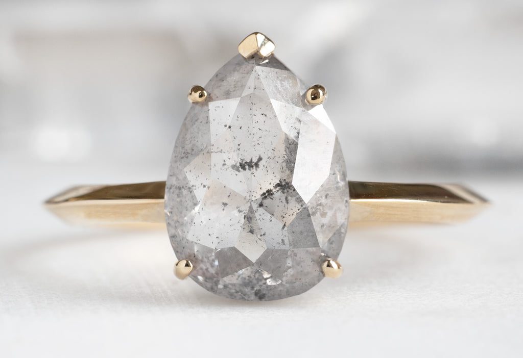 The Sage Ring with a Rose-Cut Icy White Diamond