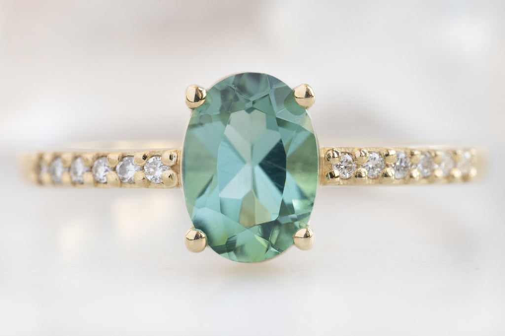 The Willow Ring with an Oval-Cut Tourmaline