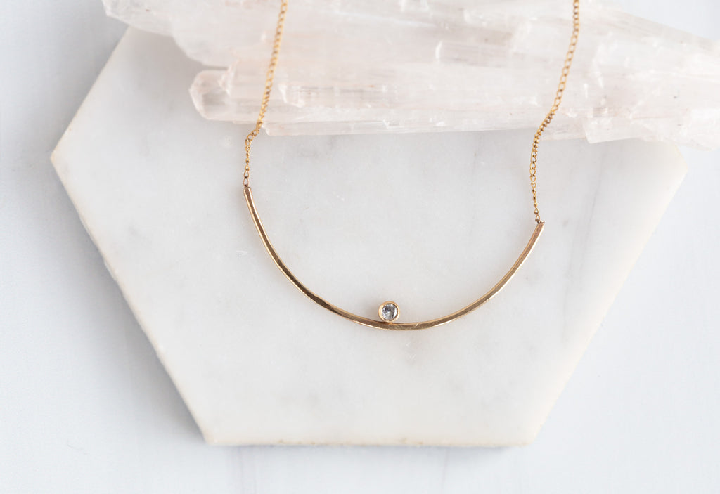 Arc Diamond Necklace