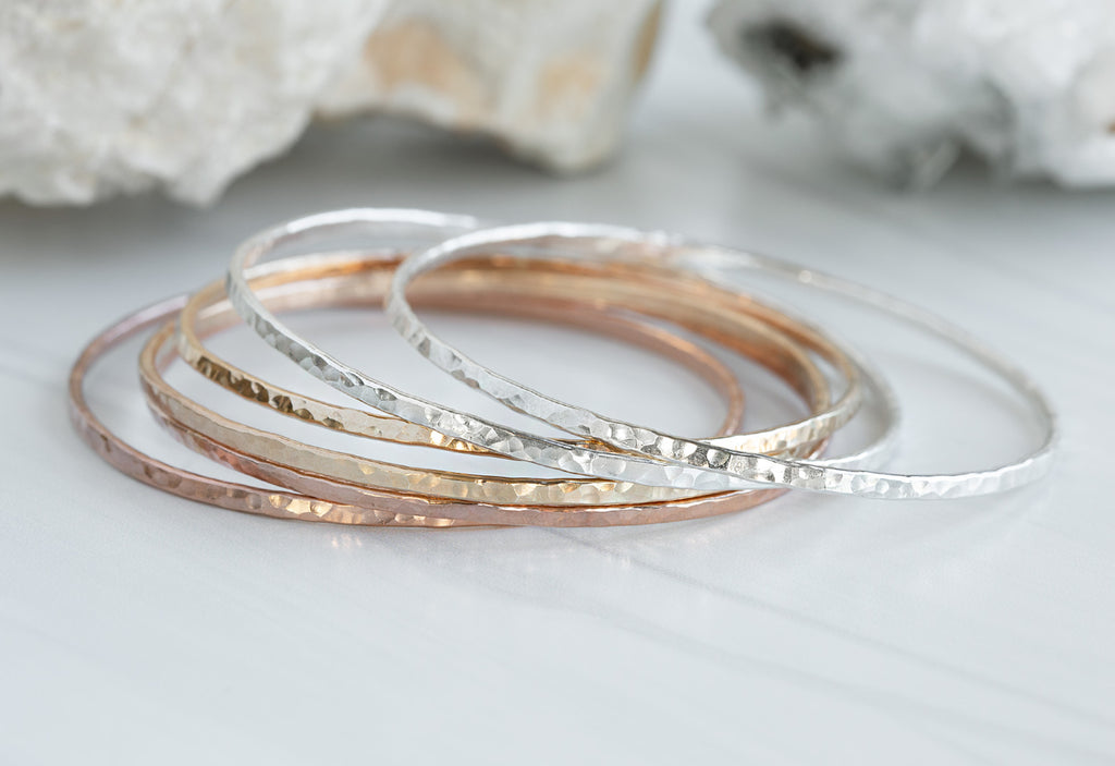 Hammered Stacking Bangle