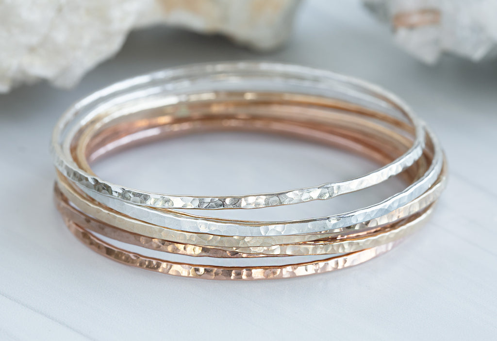 Hammered Stacking Bangle