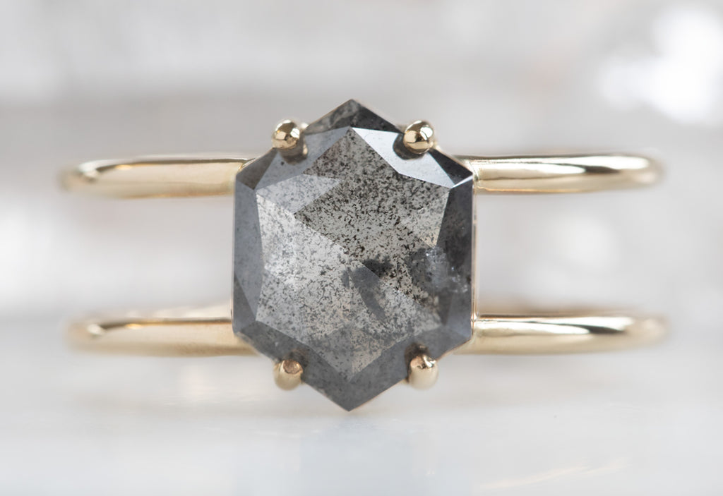 The Poppy with a Black Hexagon Diamond