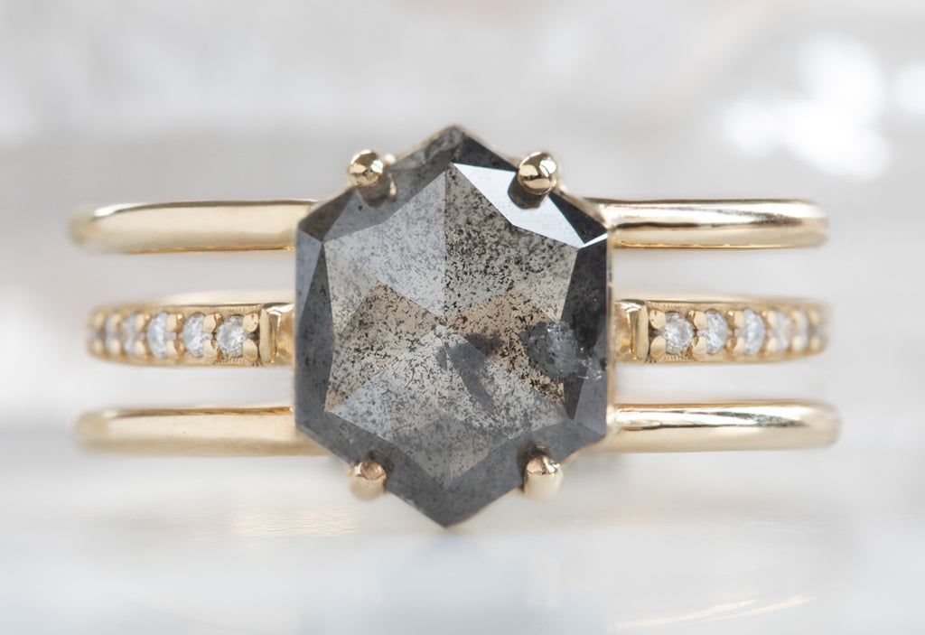 The Poppy with a Black Hexagon Diamond