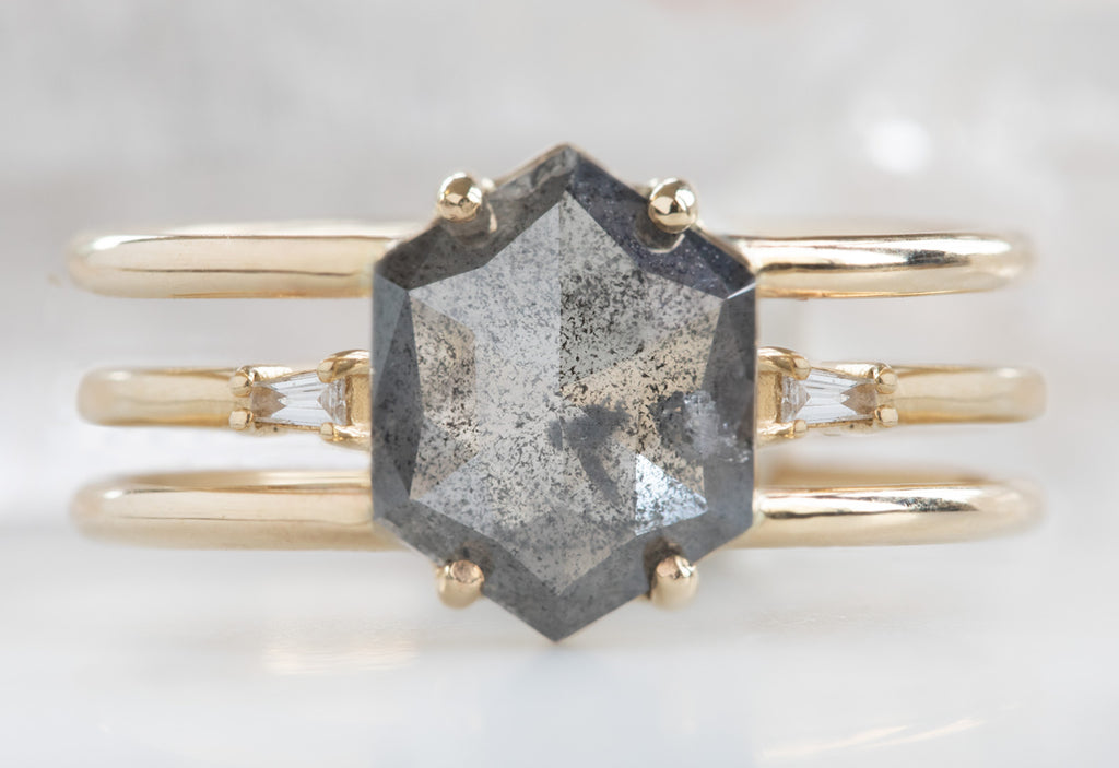 The Poppy with a Black Hexagon Diamond